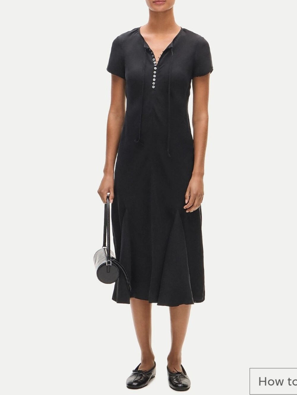 J. Crew NATASHA SLIP DRESS Black Midi Button-Front Slip Dress CUPRO SIZE 00 NEW